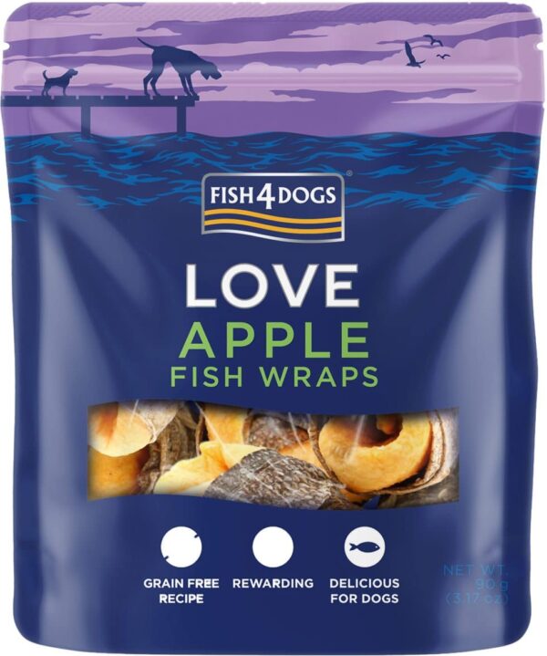 Fresh4Dogs Appel-Viswraps 90g