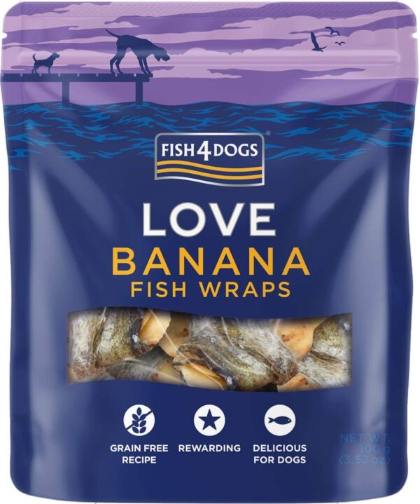 Fresh4Dogs Bananen Viswraps 100g