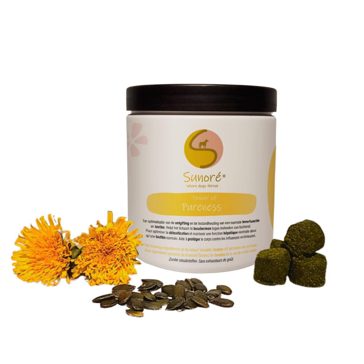Power of Pureness – leverondersteuning en gezonde biofilm voor honden